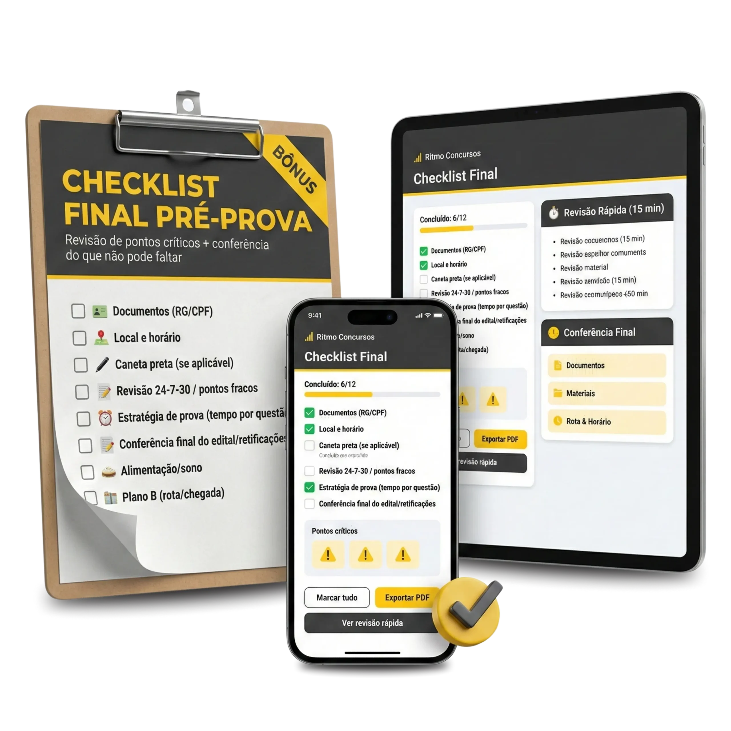 Bônus 4 — Checklist Final Pré-Prova